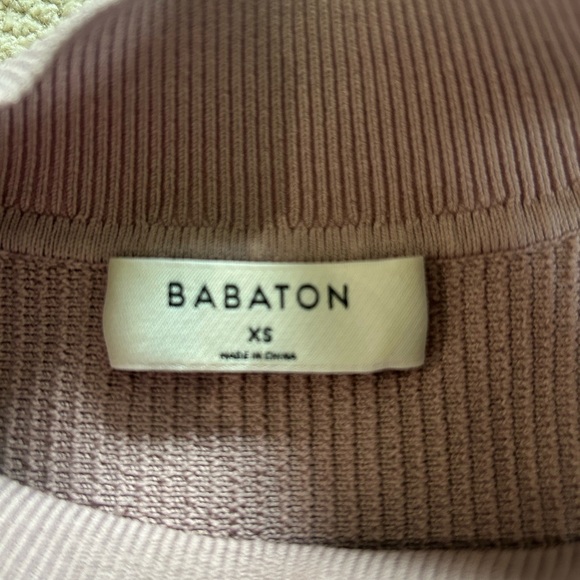 Babaton Mauve Ribbed Knit Top - Picture 3 of 3